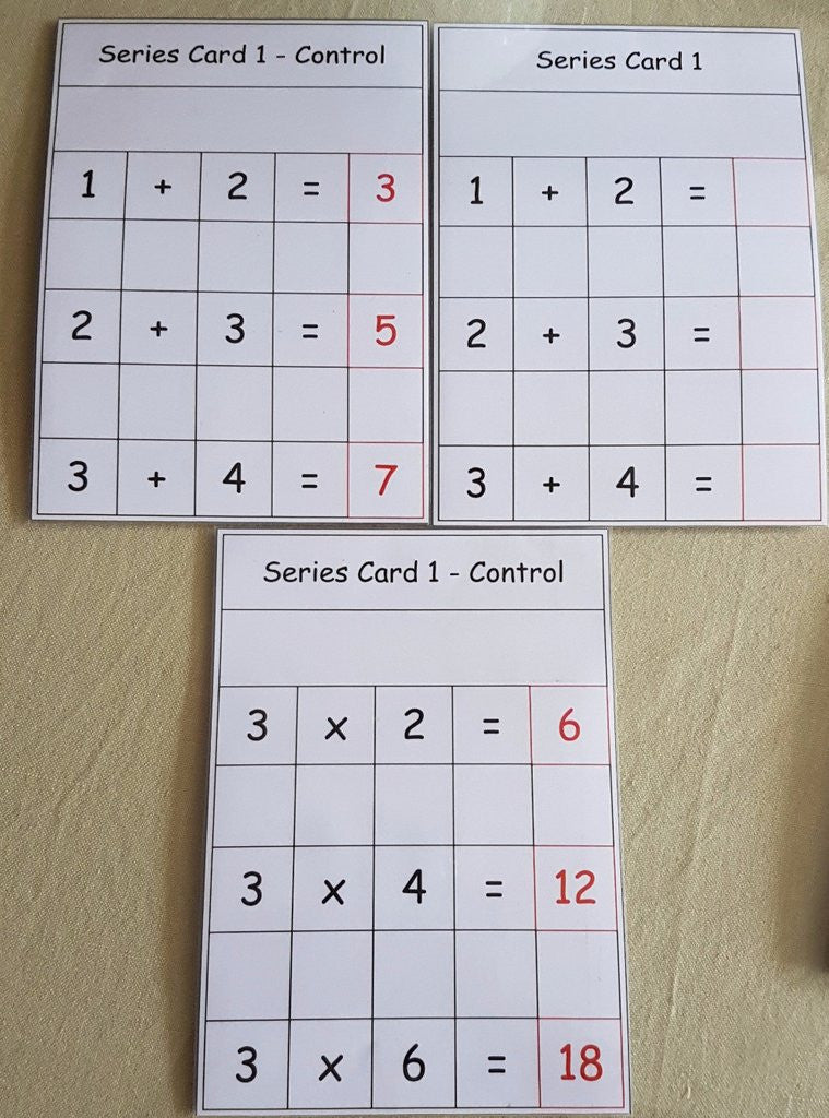 Montessori Short Bead Stairs Package 2