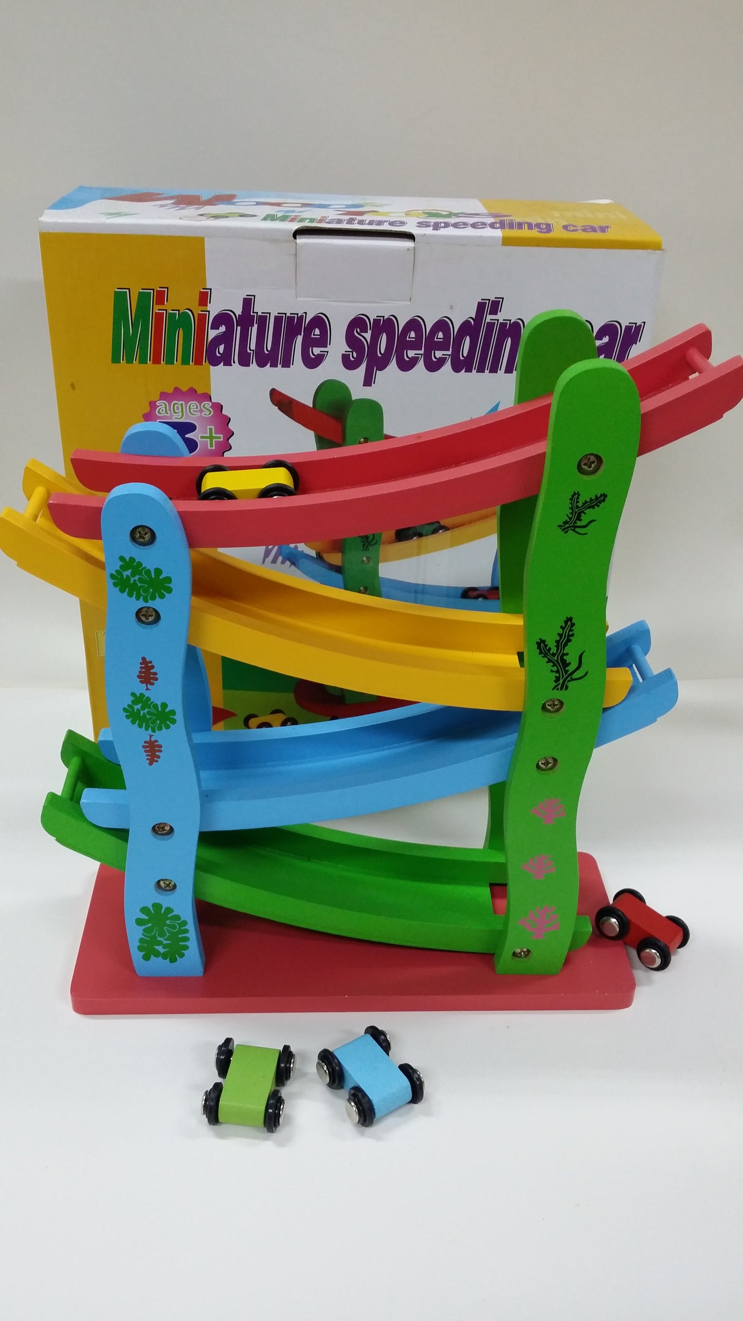 Miniature Speeding car - wooden Miniature Game