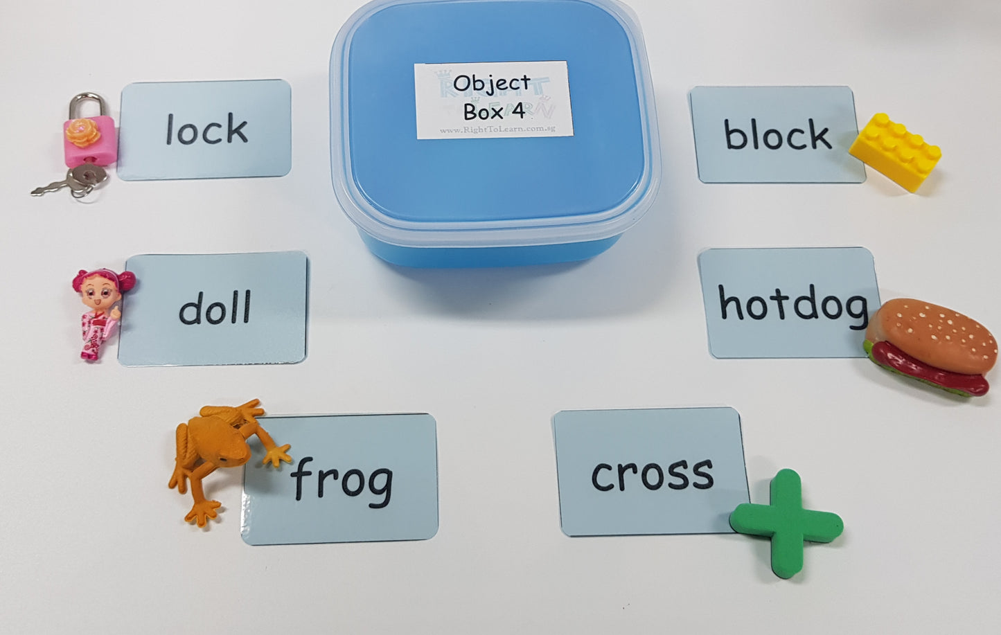 Montessori Blue Scheme - Phonics- Object Boxes with tags