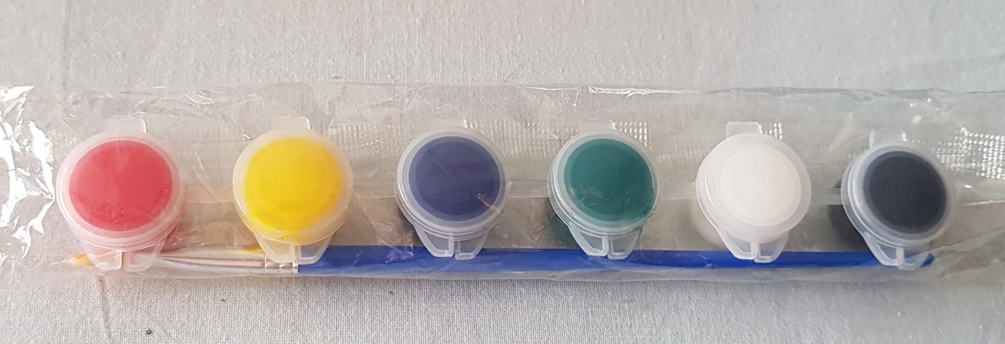 6 Colors Painting Set in small tubs