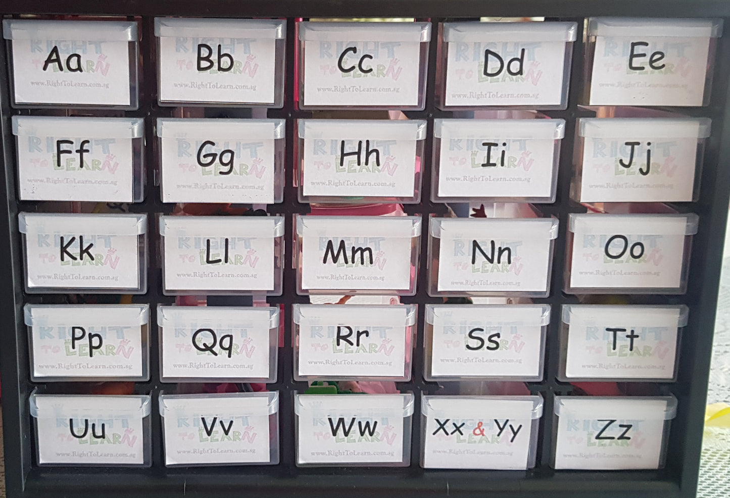 Phonics Sounds - MALAY Beginning Alphabet / Letter Sound Box objects with name tags