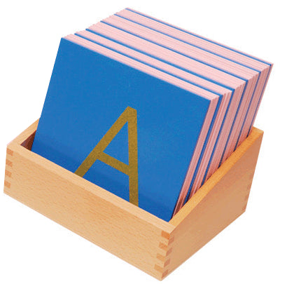 Sandpaper Letters Uppercase/Capital Letters - Wooden - smaller Size - RightToLearn.com.sg