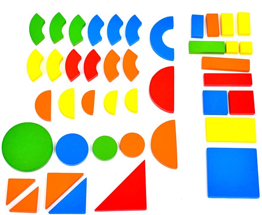 DJECO- Geoforme Magnetic Geometric Shapes / Tangram in a Wooden Storage Carry Box