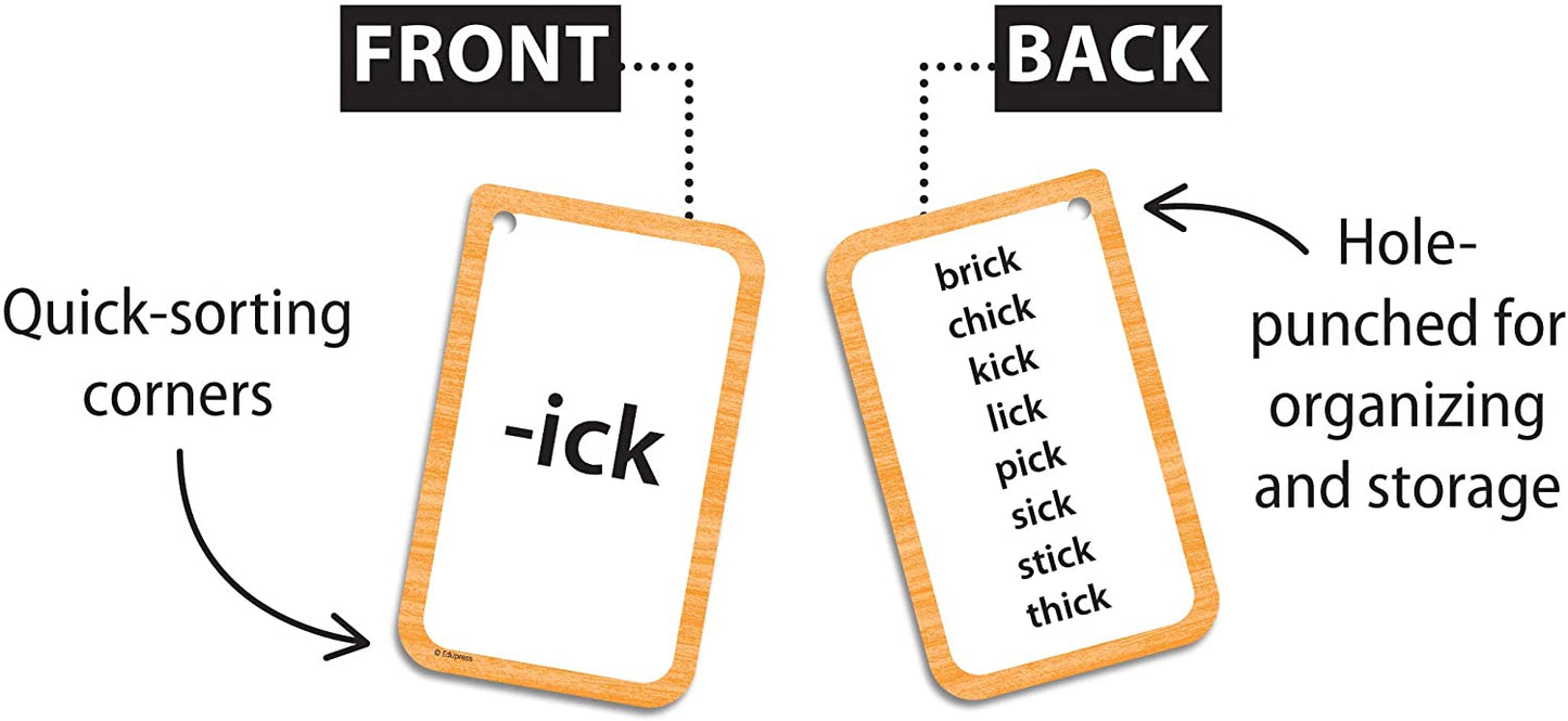 Teacher Created Resources Word Families Flash Cards