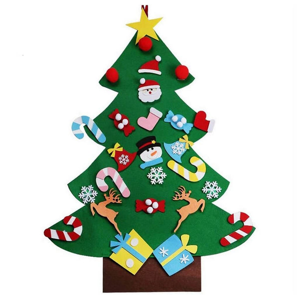 Felt Wall Christmas tree Decoration Pretend Play