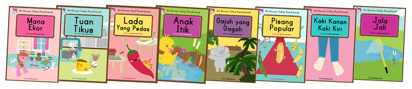 Books Malay - Confident Readers - Bacaan Cekap Kanak - Kanak - RightToLearn.com.sg