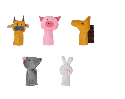 Finger Puppets: Family/Birds/Domestic Animals/Wild Animals