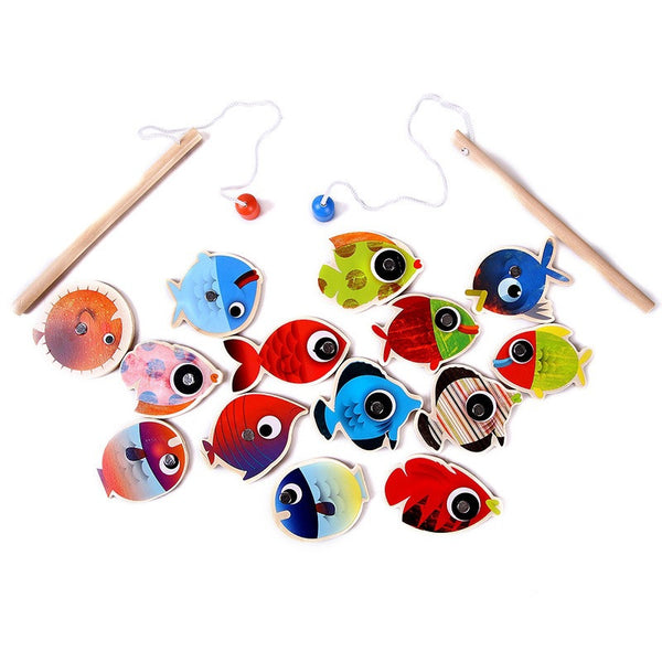 Magnetic Fishing Game Fabric in Tin, Size: 6.5