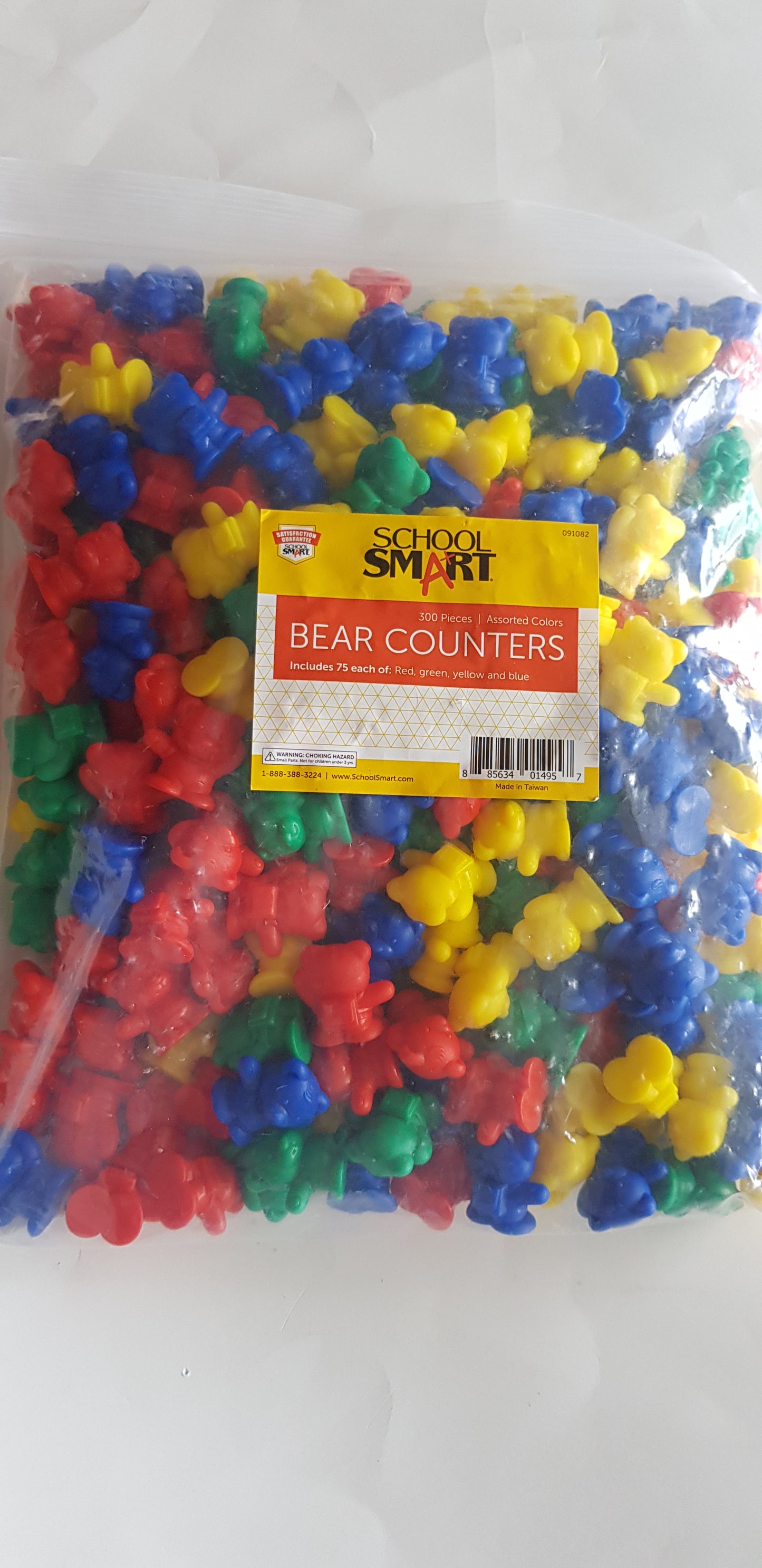 School Smart - Bear Counters 300 Pcs