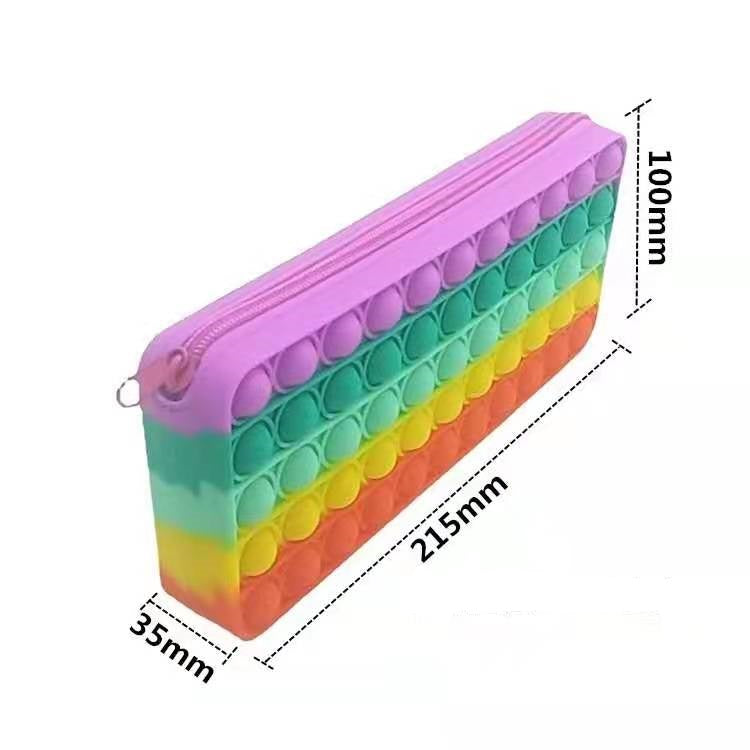 Push Pop Bubble - Pencil Case Storage Stress Reliever Sensory Toy – Anti-Anxiety Bubble Game