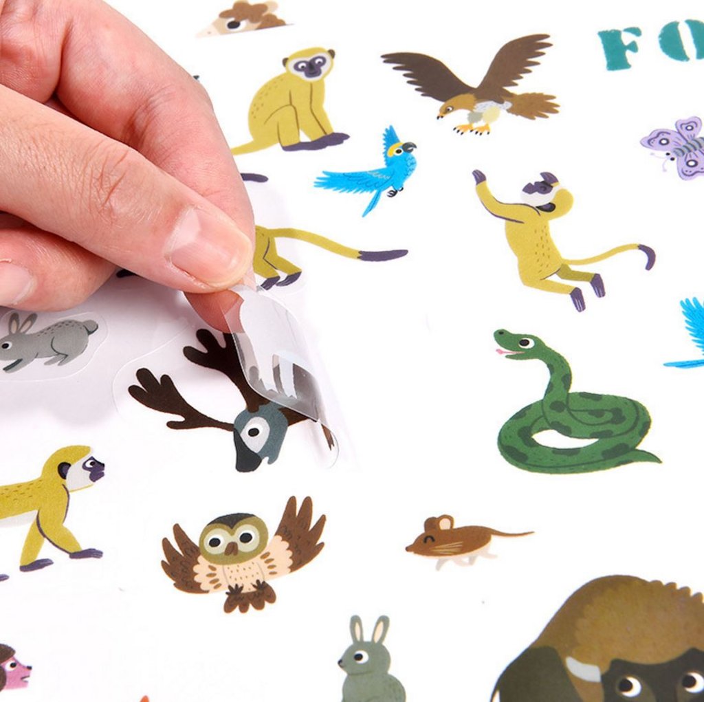 MiDeer Reusable Stickers - Removable Background Scenes