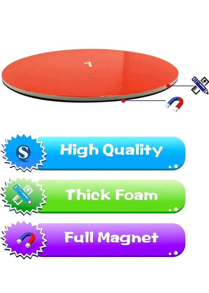 SpriteGru Magnetic Rainbow Tiles & Circles Fractions Set 156pcs