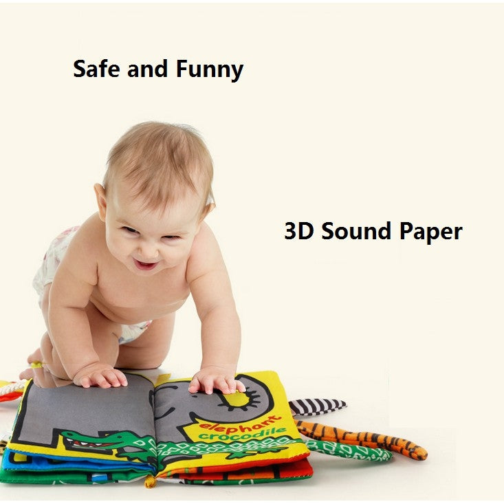 Jungly/ Jungle / Wild Animals Tails Soft Baby Book