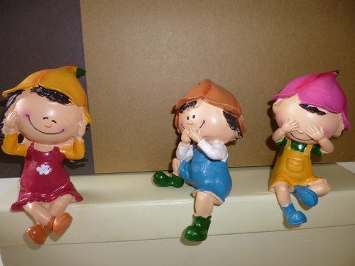 Figurines B - Hear , Speak and See No Evil - RightToLearn.com.sg