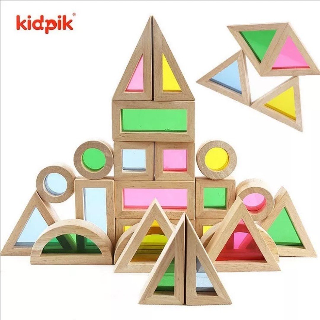 KidPik Rainbow Wooden Blocks