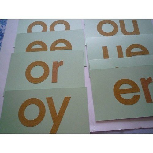 Sandpaper Letters - Phonograms / Digraphs - RightToLearn.com.sg