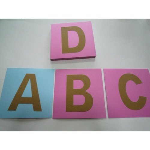 Sandpaper Letters Uppercase/ Capital - Mounted on card - RightToLearn.com.sg