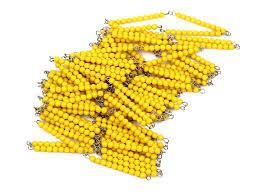 1000 Bead Chain - Yellow Beads - RightToLearn.com.sg