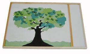 Apple Tree Game with 36 Green Pegs - RightToLearn.com.sg