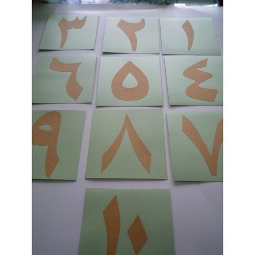 Arabic Sandpaper Numbers / Numerals - RightToLearn.com.sg