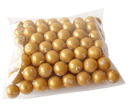 Golden Brown Unit Beads - Acrylic - 100 units - RightToLearn.com.sg