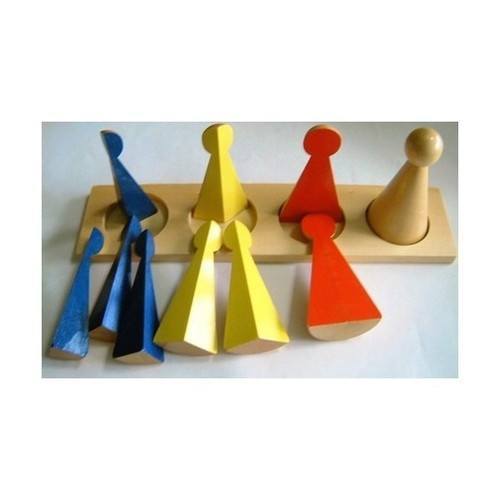 Wooden Mini - Fraction Skittles with tray - RightToLearn.com.sg