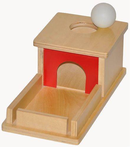 Imbucare - OBJECT PERMANENCE Box with TRAY and Ball - RightToLearn.com.sg
