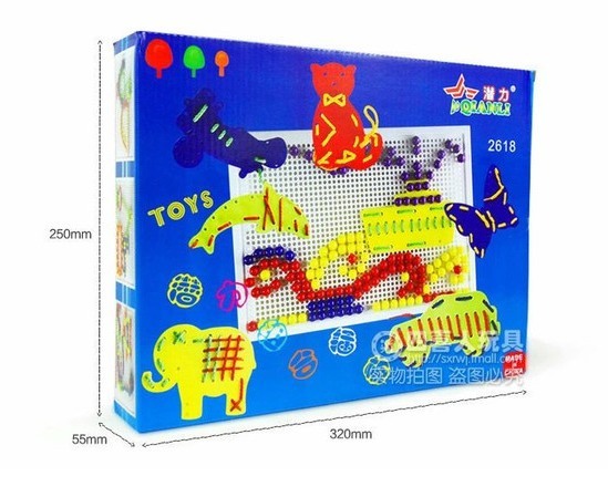 Peg Board with Pegs & Lacing Set - RightToLearn.com.sg
- 4