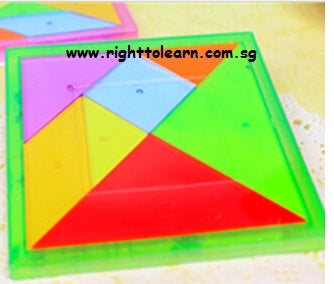 Tangram - 7 piece - Plastic - Big - RightToLearn.com.sg