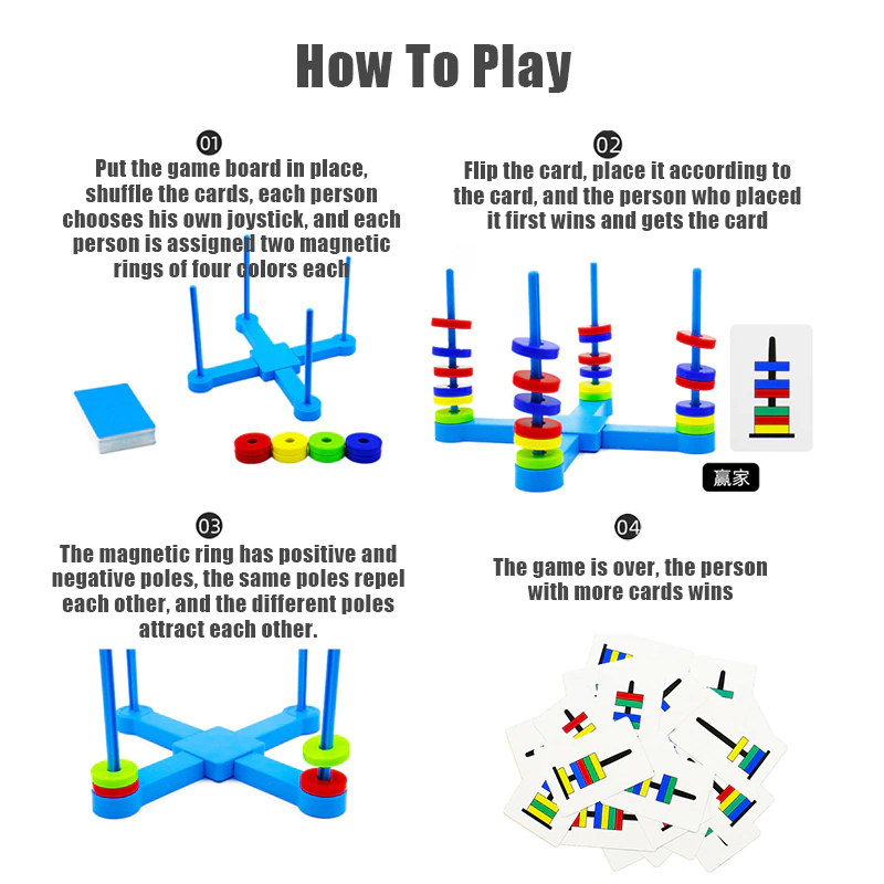 Magnetic Match Ring Game - Brain teaser IQ Game