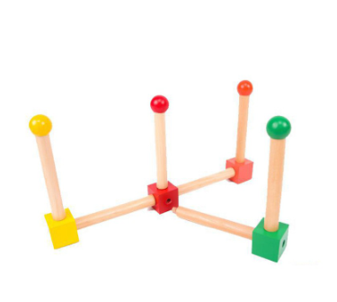 Wooden / Rope Throw / toss Ring Game