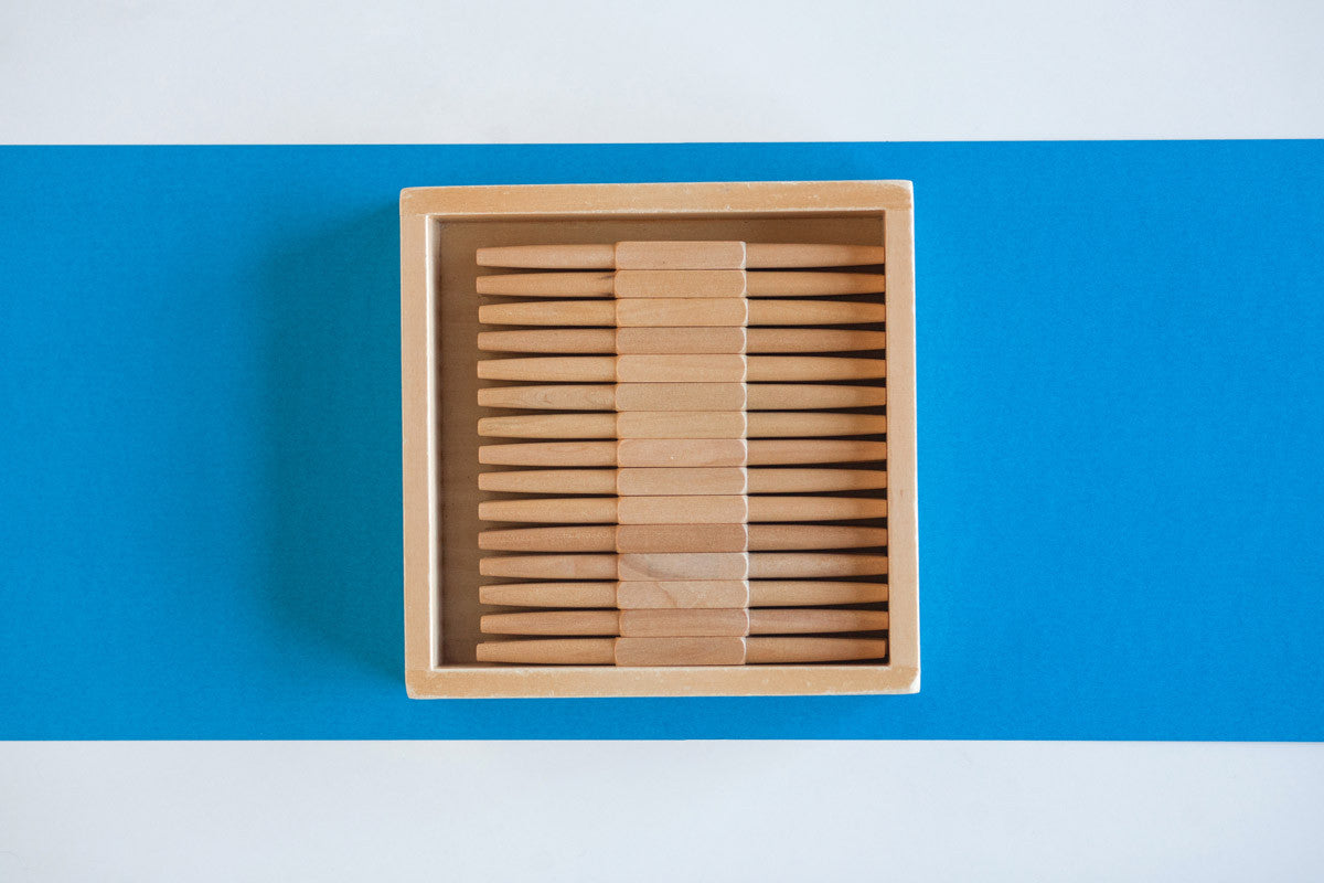 Montessori - 45 Spindles & box