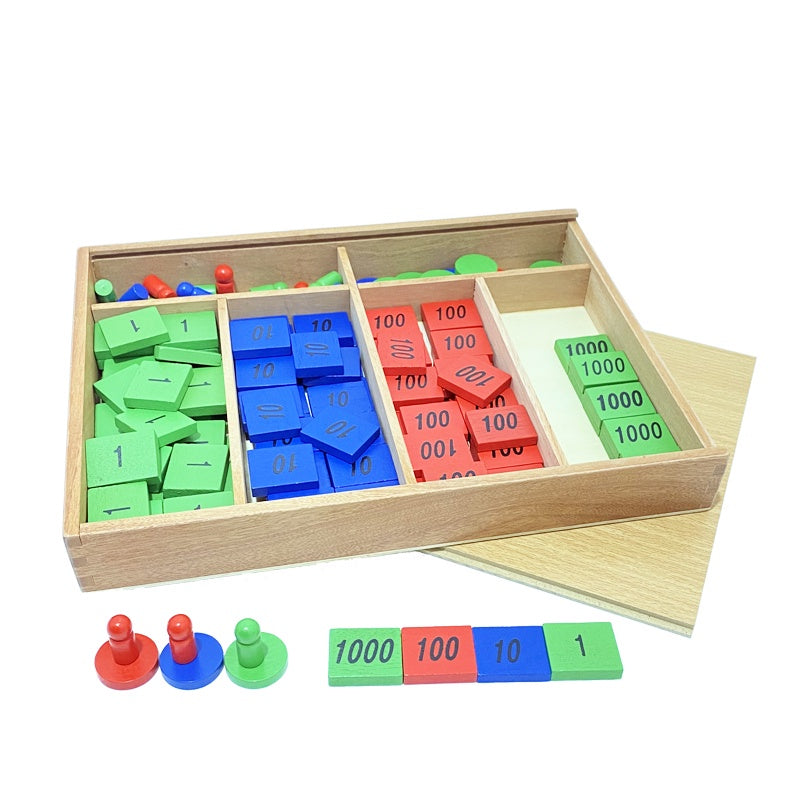 Montessori Wooden Stamp Game