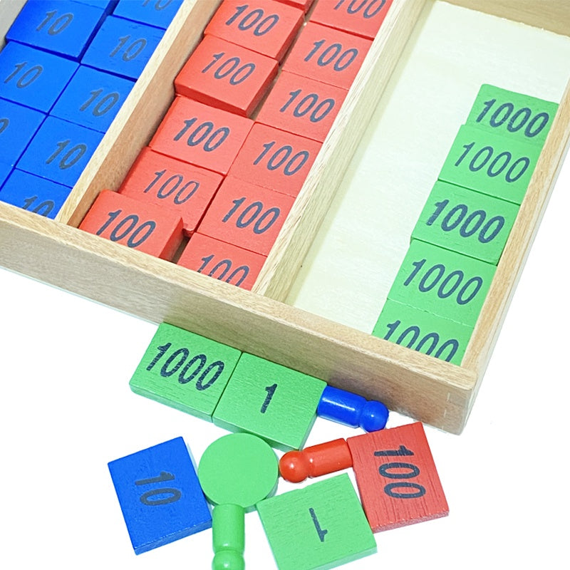 Montessori Wooden Stamp Game