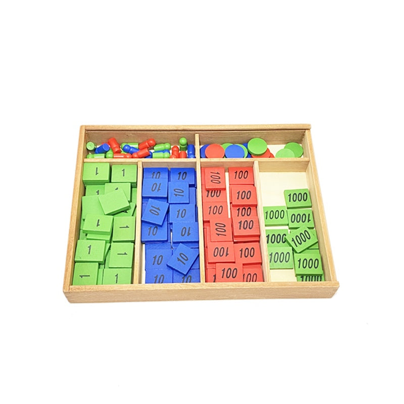 Montessori Wooden Stamp Game