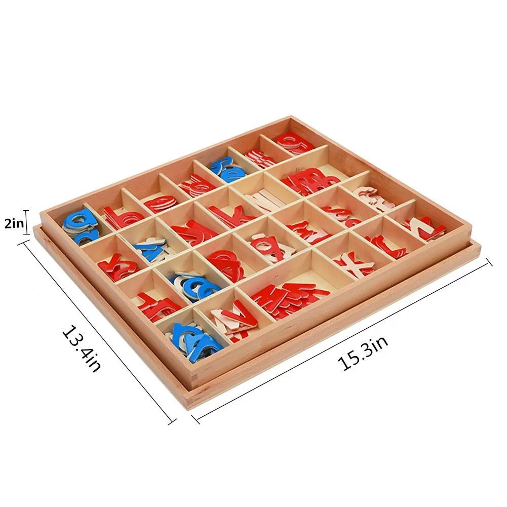 Large Moveable / Movable Alphabet (LMA) -  Wooden Smaller size