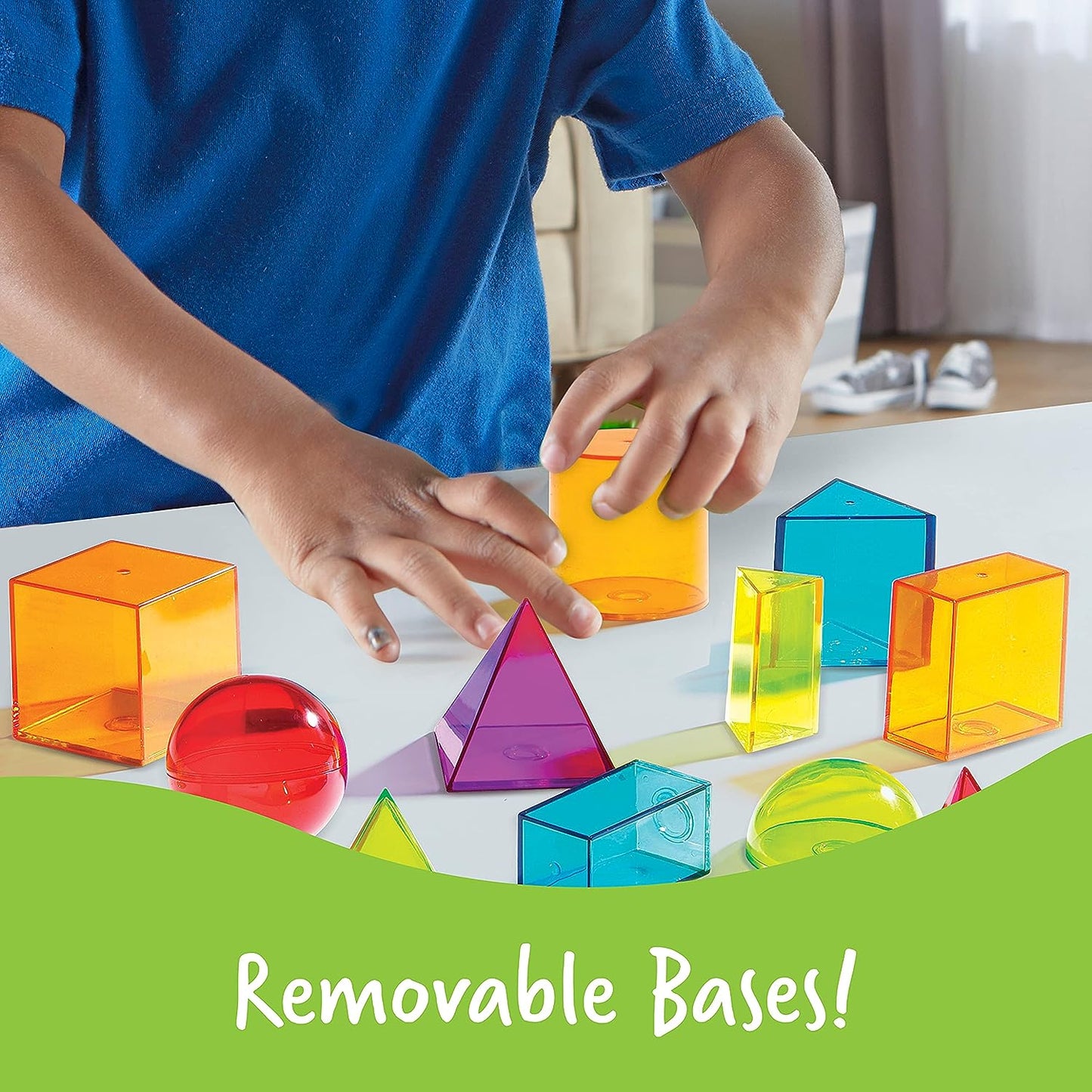 Learning Resources View-Thru Geometric Solids 14 Coloured LER4331