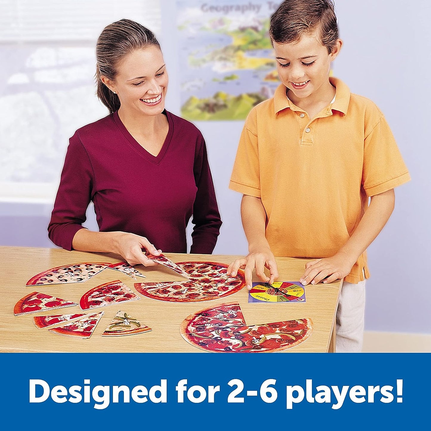 Learning Resources Pizza Fraction Fun Educational Materials, Multicolor, 67 Pieces