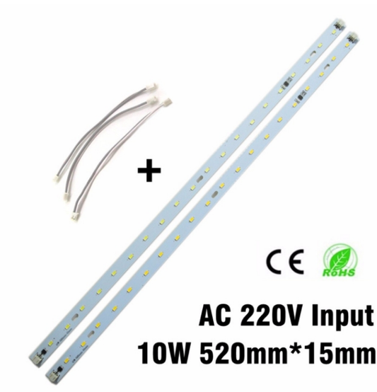 LED Light Bar Strip Driverless Direct AC 180-260v 10w T8 T4 tube light replacement