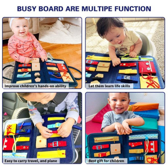 Practical Life Skills Busy Bag Montessori Toy Toddler Early Years