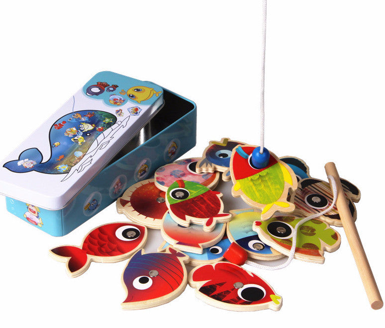 Magnetic Fishing Game in a Tin Box - Fine Motor skills