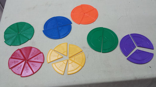 Fraction Pie Circles  - Plastic - RightToLearn.com.sg
