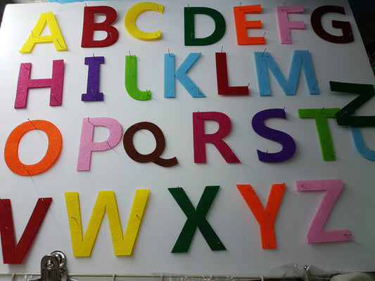 Felt - Uppercase Alphabet Cut outs - RightToLearn.com.sg
 - 1