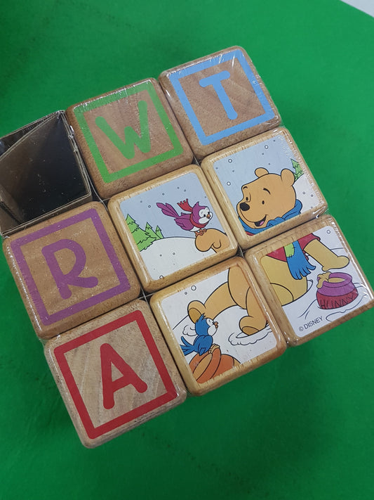 Clearance - Disney Wooden Alphabet Blocks Puzzle- Winnie the Pooh