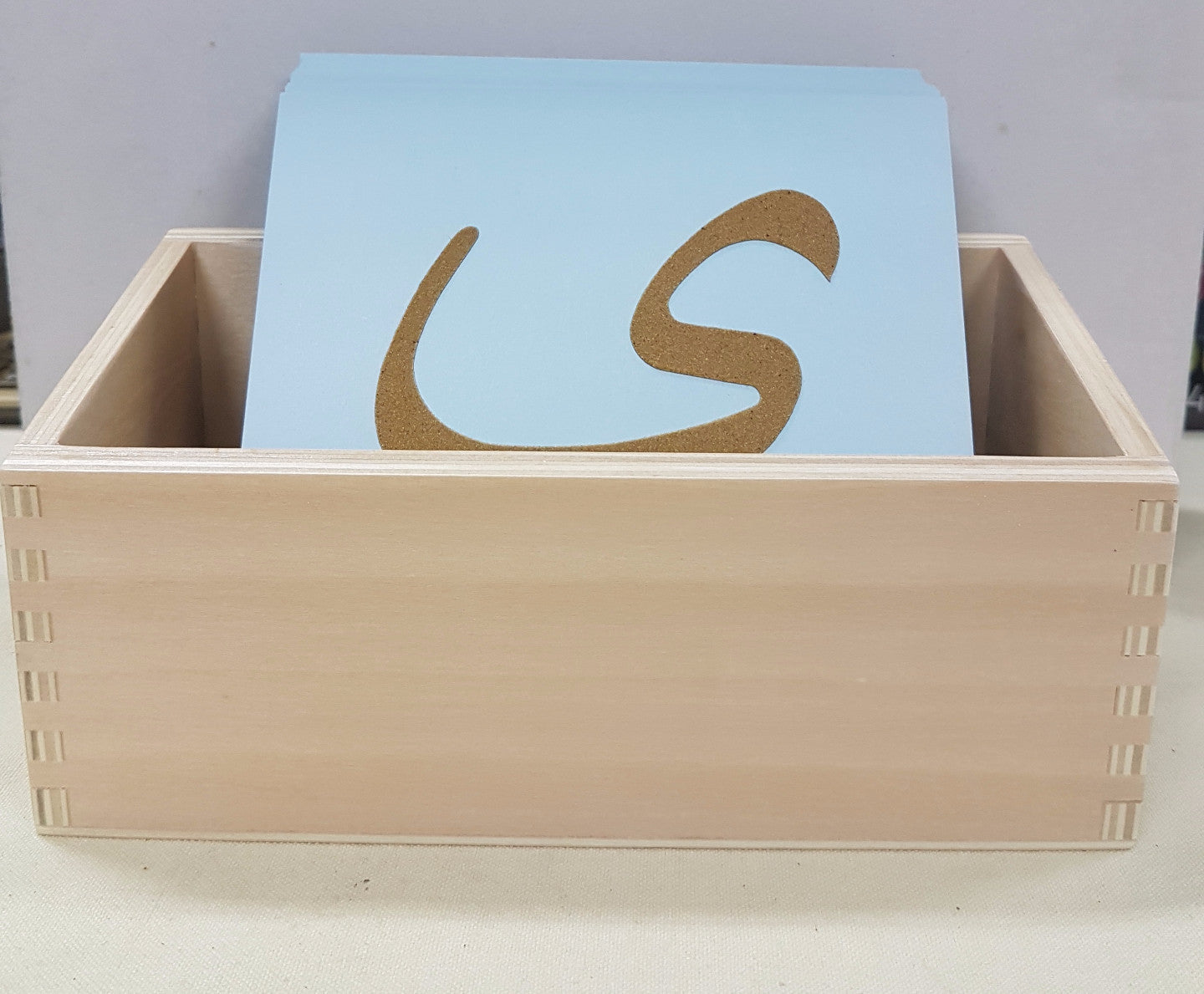 Arabic Sandpaper Letters /Alphabet - Alif - Yah with Box