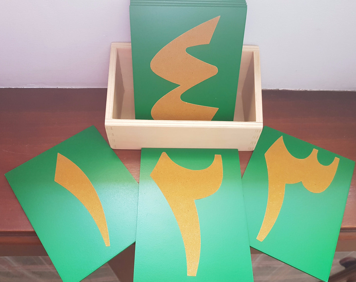 Montessori Wooden Arabic Sandpaper Numbers