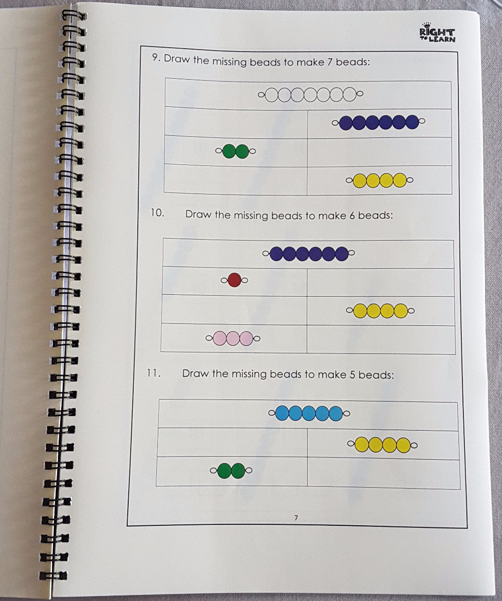 Montessori Short Bead Stairs Package 2