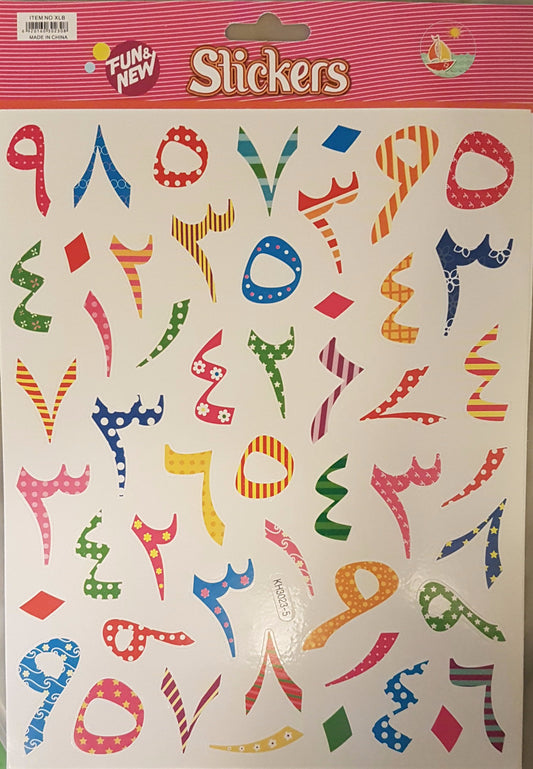 Arabic Numbers Stickers