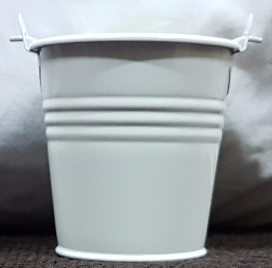 METAL TIN BUCKET/ PAIL with Handle- small