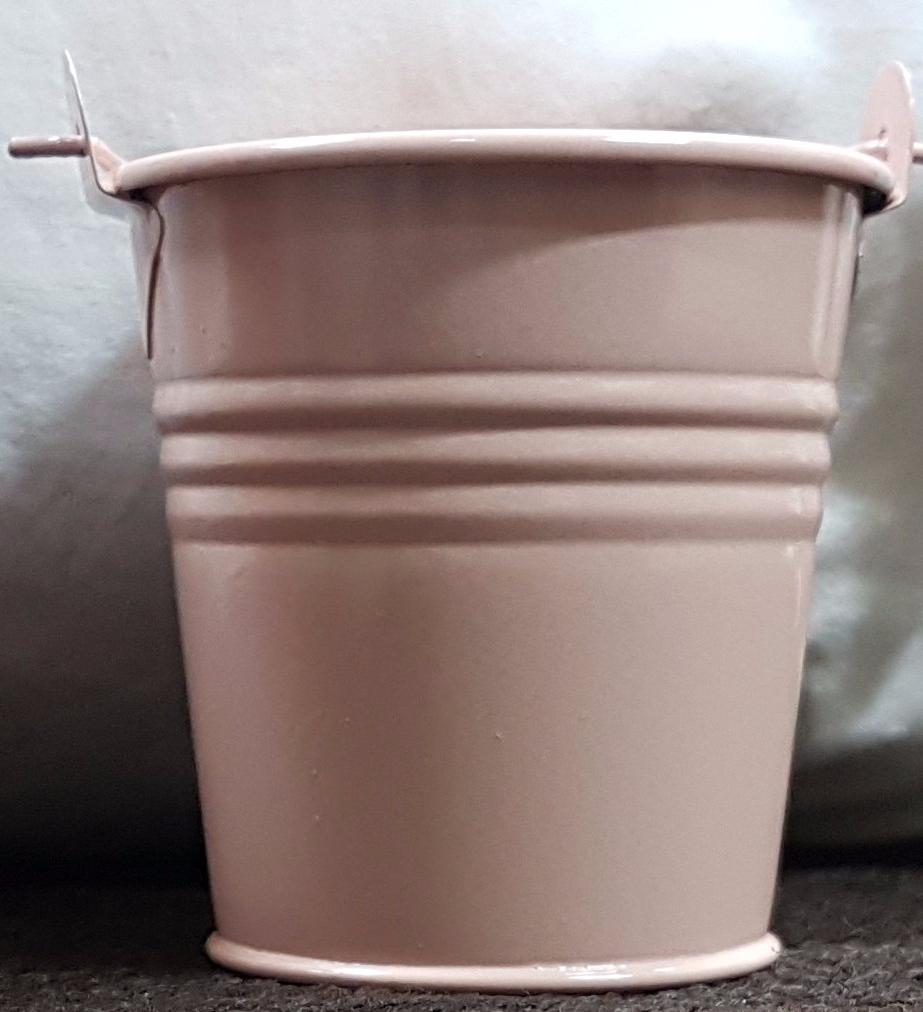 METAL TIN BUCKET/ PAIL with Handle- small